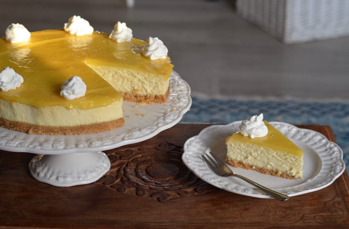 تشيز كيك الليمون . Lemon cheesecake