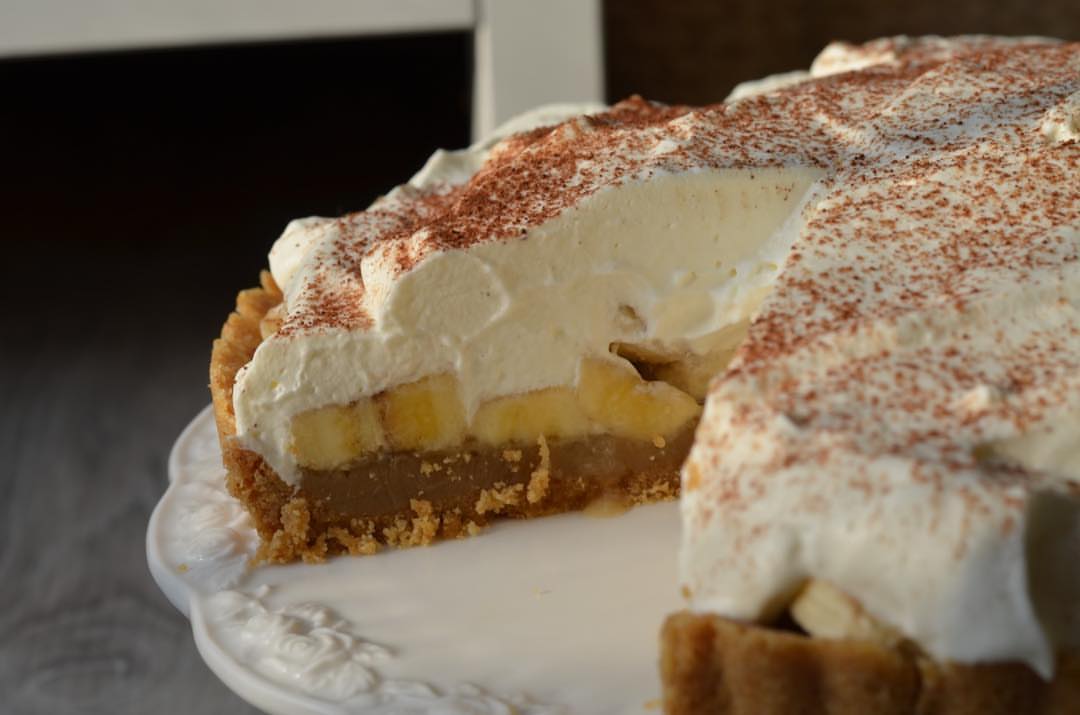 Banoffee pie,,#بنوفي#موز#حلا#كريمة#لذيذ#جمعة#طلبات#جدة#السعودية #jeddah#dessert#banoffee