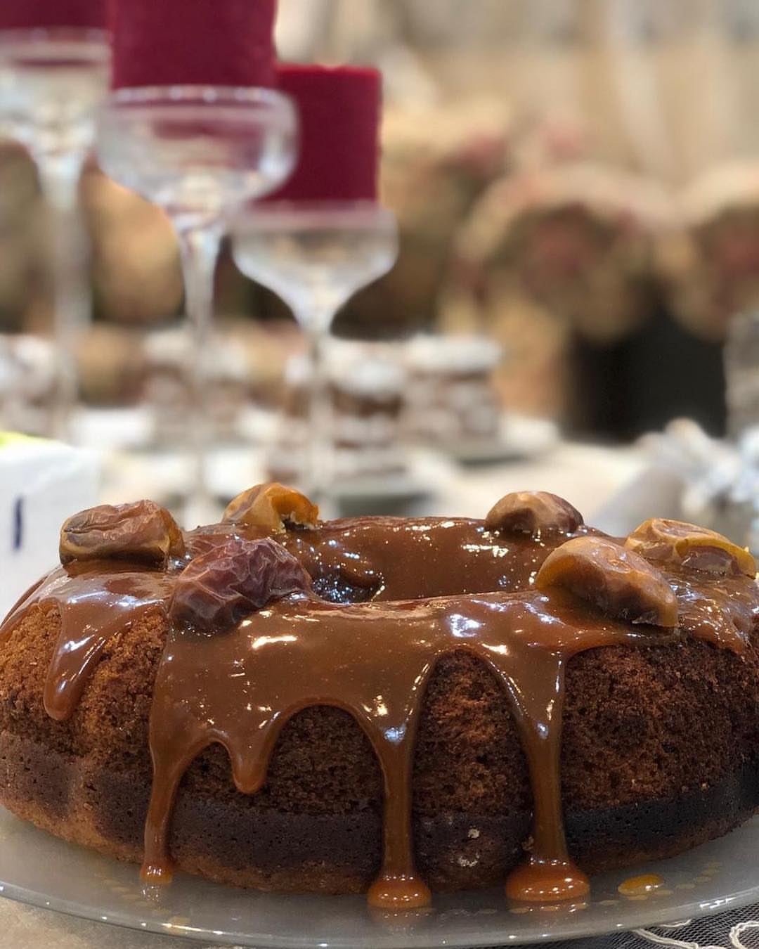 كيكة التمر بصوص التوفي❤️ اطلبوها الان