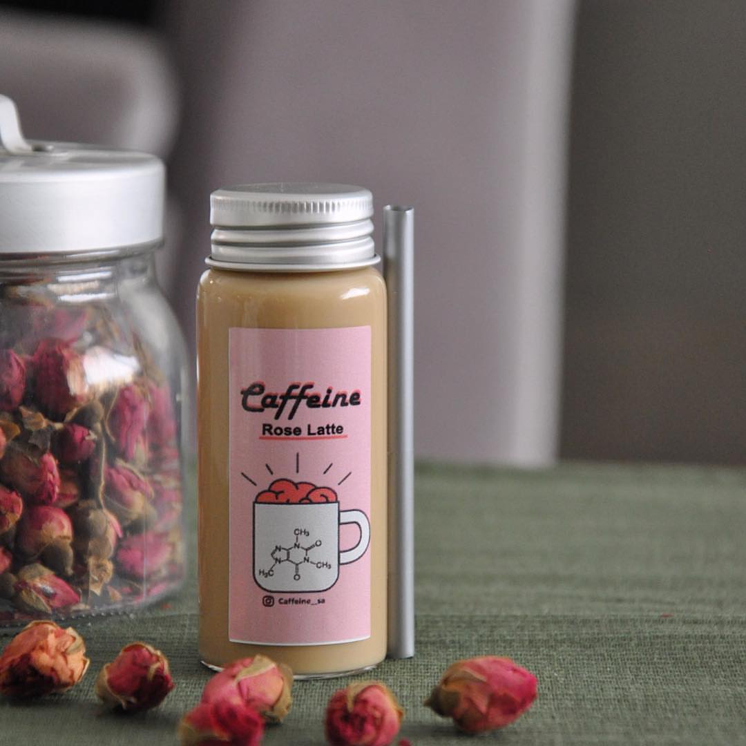 One of the new flavors, Rose latte . روز لاتيه نكهتنا الجديدة ❤️