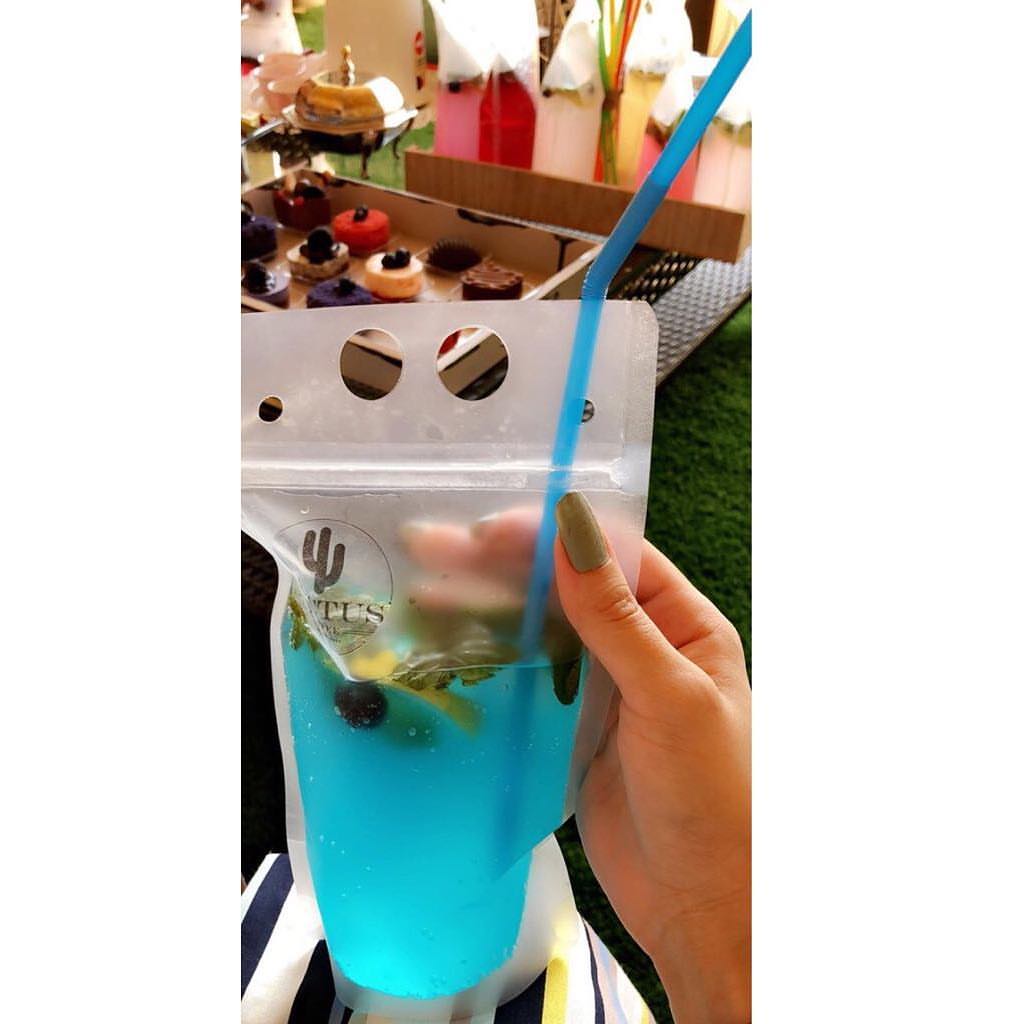Thank you for sharing - - - #saudiarabia #riyadh #mojito #plasticbags #drinks #iced #summe