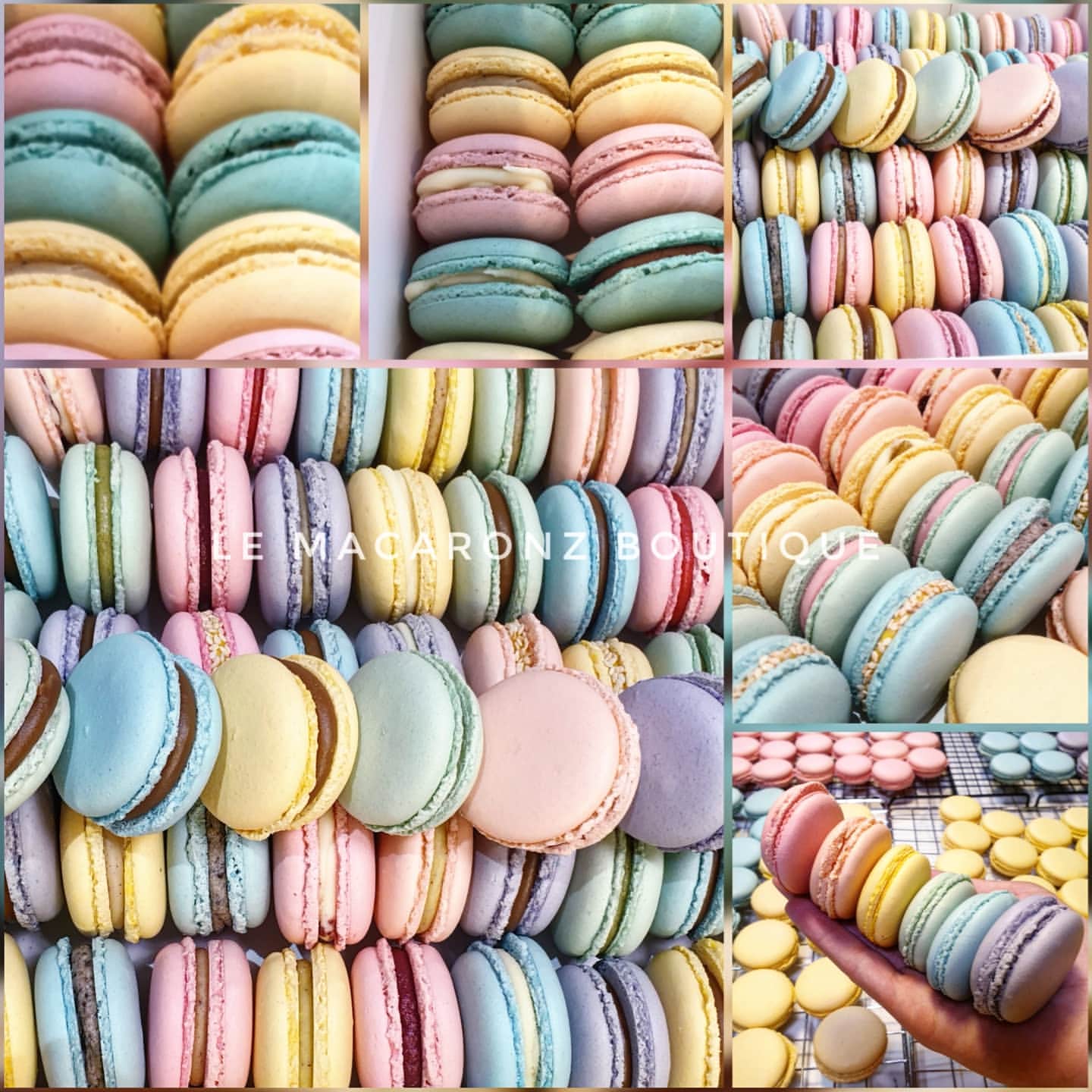الرينبو (قوس قزح) جميل في السماء...و لذيذ في البطن #lemacaronzboutique#macarontowers#macar