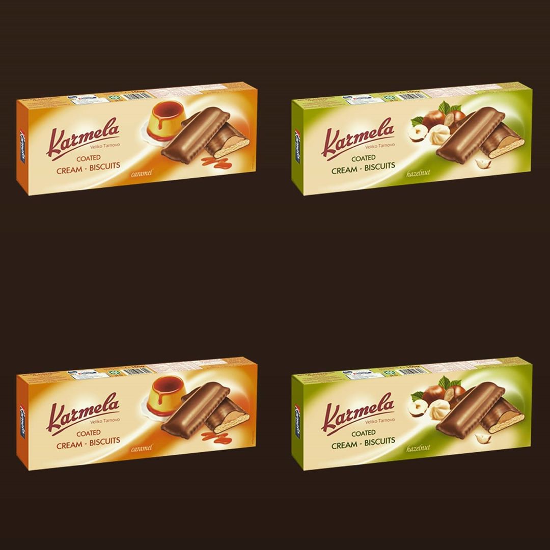 #بسكويت بحشوة #الكراميل و #بسكويت بحشوة #كريمة_البندق