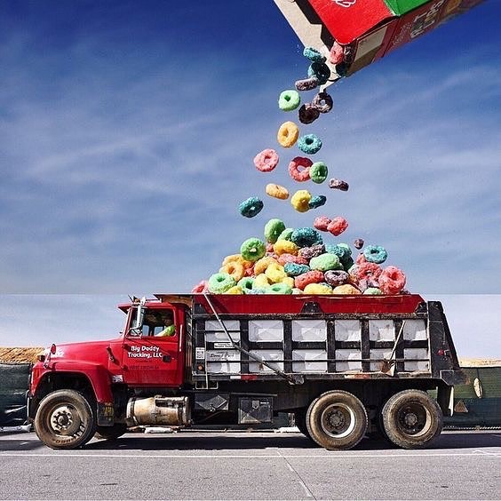 بيتوفر اليوم كمية قليله من عسكريم الكورن فلكس مع قطع ال fruit loops في