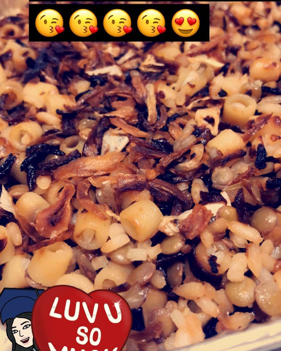 بالعافيه عليكم حبيباتي شاركونا لحظتكم مع ماما كشري #لحظه #مطبخ #طعام #اكل #كشري #٢٠١٨ #الخ