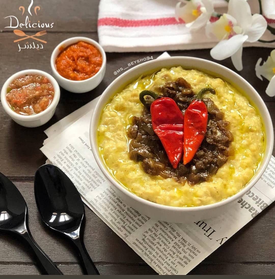 جريش بالدجاج + دقوس راح يكون متوفر غدا في المنيو . . . منيو الاحد 17 رمضان ☺️♥ . . ▪︎بريان