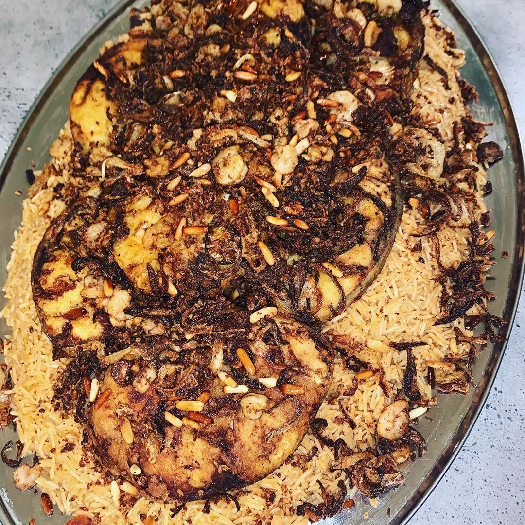 رز الصيادية مع الربيان والبصل المكرمل لايفوتكم