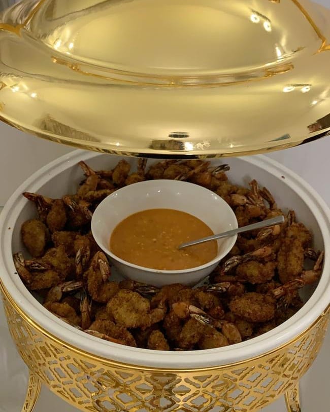 شريمب مع صوص الديناميت