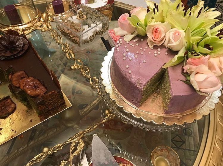 #جمعة_مباركة #كيكة_الفستق بكريمة اللافندر