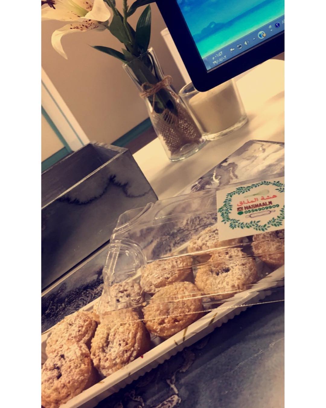 تصوير زبونتا الجميله ❤️ الذ شي ممكن تروقون عليه بالدوام #حلا #تارت #ميني_تارت #حلويات #هشه
