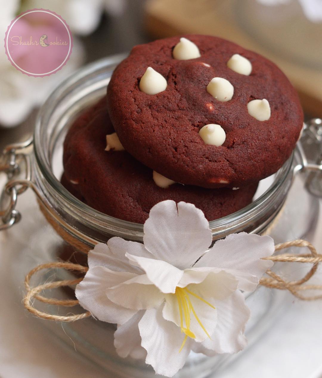 Red velvet cookies❤️ . . . #Shushcookies #cookies #thebest #redvelvet #yummy #instafood #f