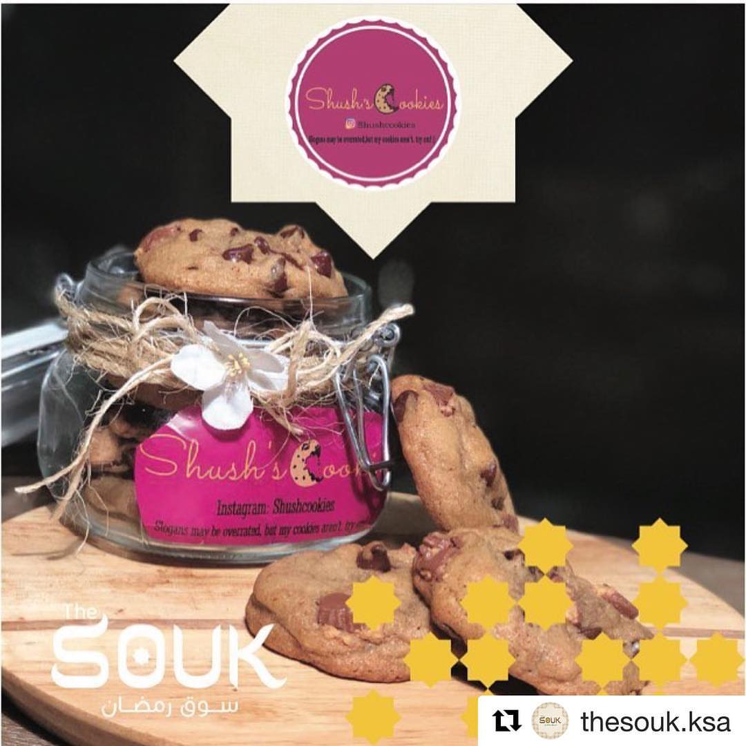 #Repost ・・・ اطعم كوكيز تلاقوه في السوق #cookies #yummy #Jeddah#thesouk#event