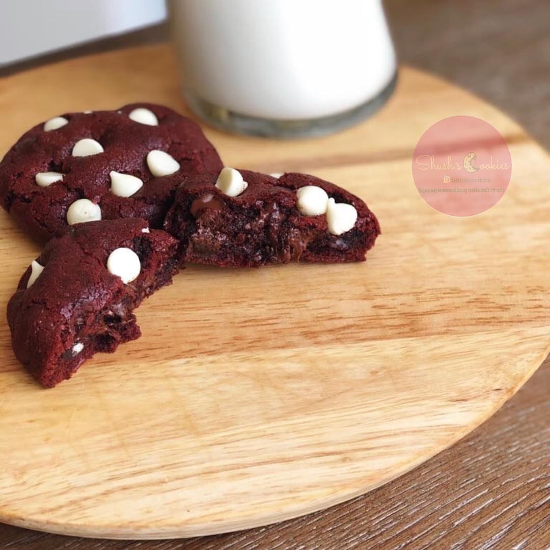 Red velvet cookies✨ DM for orders #Shushcookies #cookies #redvelvet #thebest #instagram #