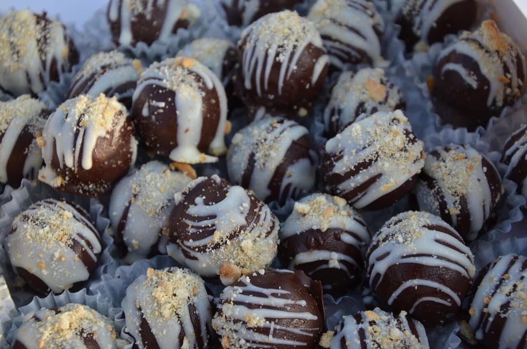 Lots of peanut butter truffles Taken by the amazing partner to TastyBites