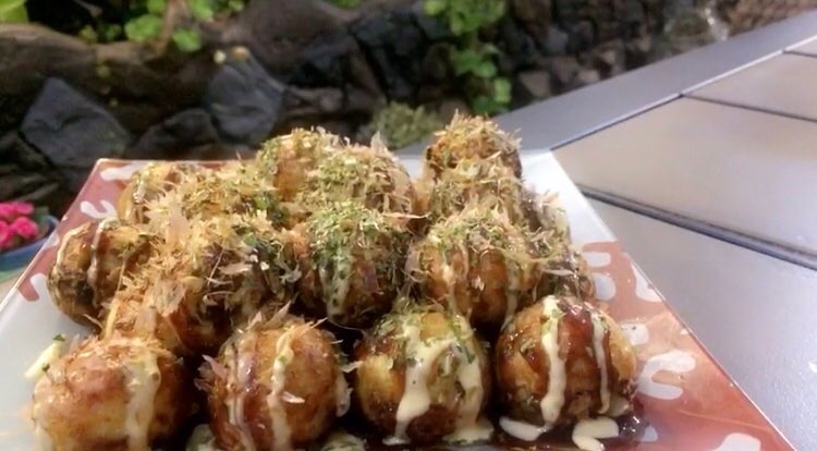 Takoyaki, or Shrimp Balls is one of the Japan’s best-known street food originated in Osaka