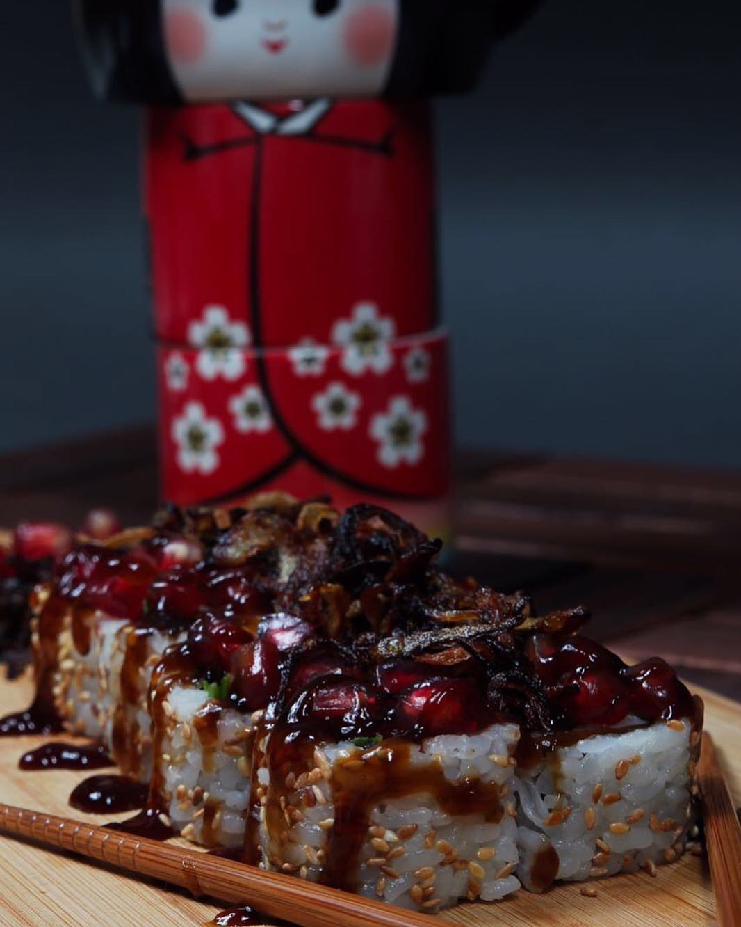 EP Roll #sushiroll #pomegranate #potato #yumesushii