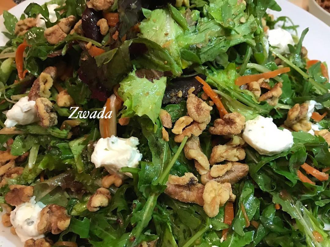 Zwada special salad #mix#vegetable#green#cheese#salad سلطة زوادة الخاصة #سلطة#خضراء#منوعة#