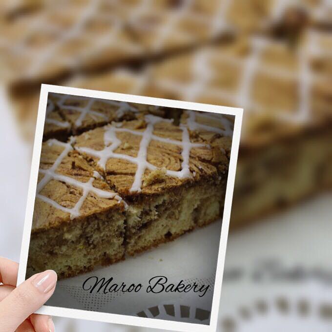 كيكة السينبون Cinnamon swirl cake#cinnamonrolls #cake #baking #coffeeshop #coffee #english