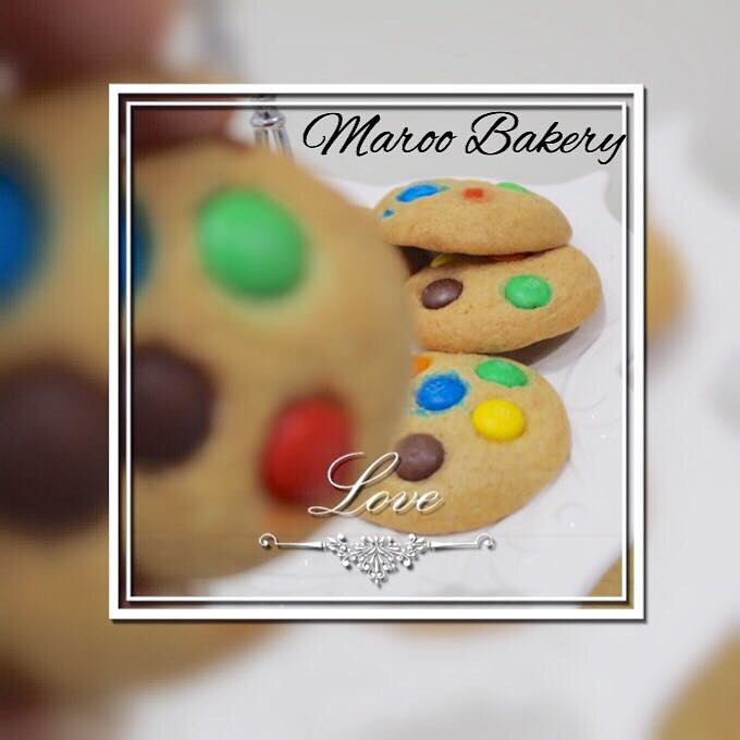 Chocolate chip M&M cookies كوكيز ام اند امز❤️#chocolate #cookies #bakery #coffeeshop #كوكي