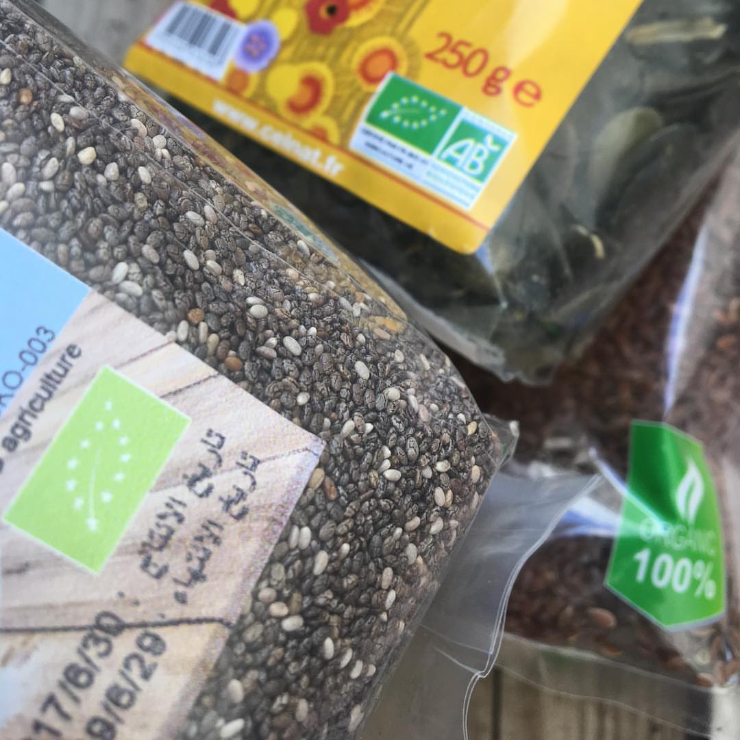 والله الحمد جميع الحبوب المستخدمه فالجرانولا عضويه #organic #عضوي