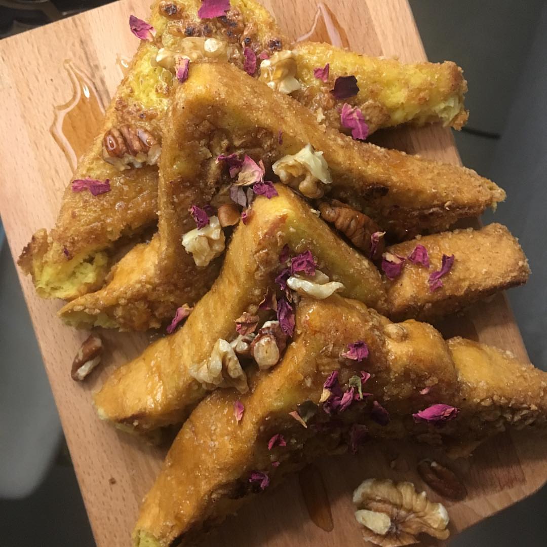 Crunchy french-toast, لاتفوتكم وصفتنا اللذيذة في الفرنش توست! #frenchtoast #breakfast #foo