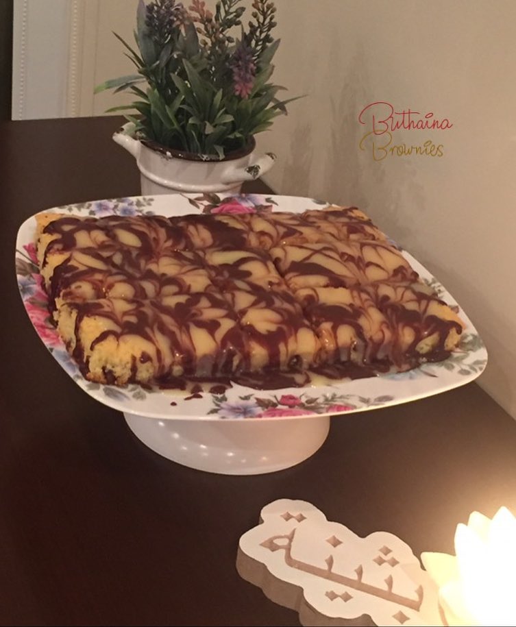 وايت براونيز .. محضر من الشوكولاته البيضاء الفاخره مع شوكولاته شيب ، ، ، #براونيز #كيك #شو