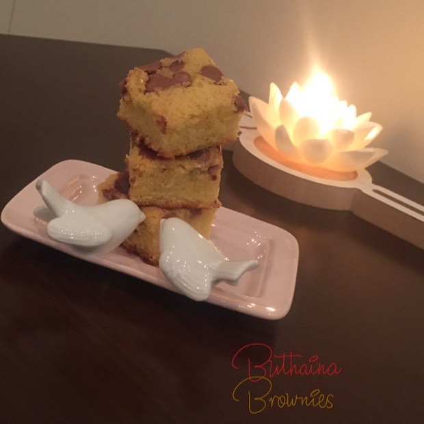 وايت براونيز مع شوكولاته شيب ، ، #براونيز #كيك #شوكولاته #حلويات #حلى #كاكاو #الرياض #السع