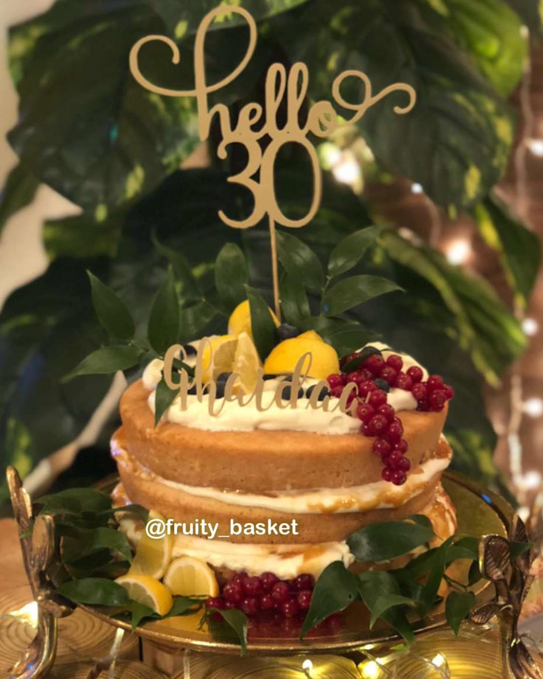 #treslechescake #تريس_ليتشي_كيك #fruity_basket
