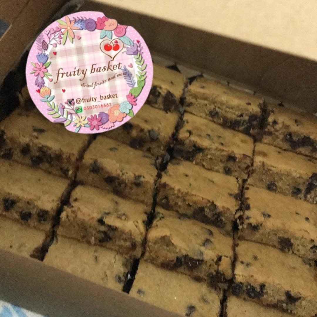 Banana blondie squares