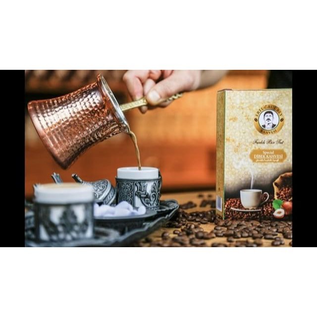 صباح الخير.. القهوة عثمانية عريقة من سنة ١٨٩٥ ،، مطعمه بالشوكولاته والحليب والهيل ومتوفره