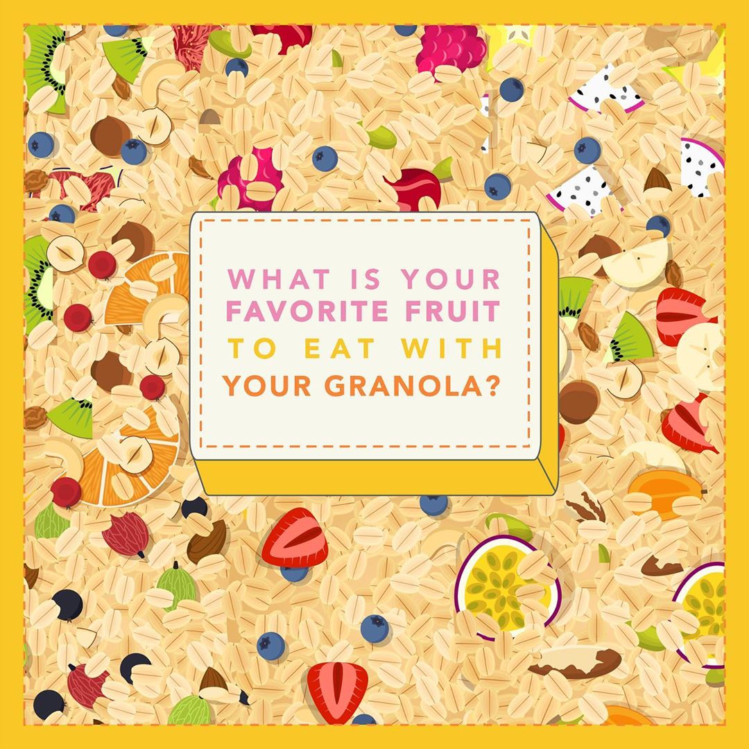 Fruits are a must! Which is your favorite ⚡️ . . . . #healthyfood #oatmeal #granola #saud