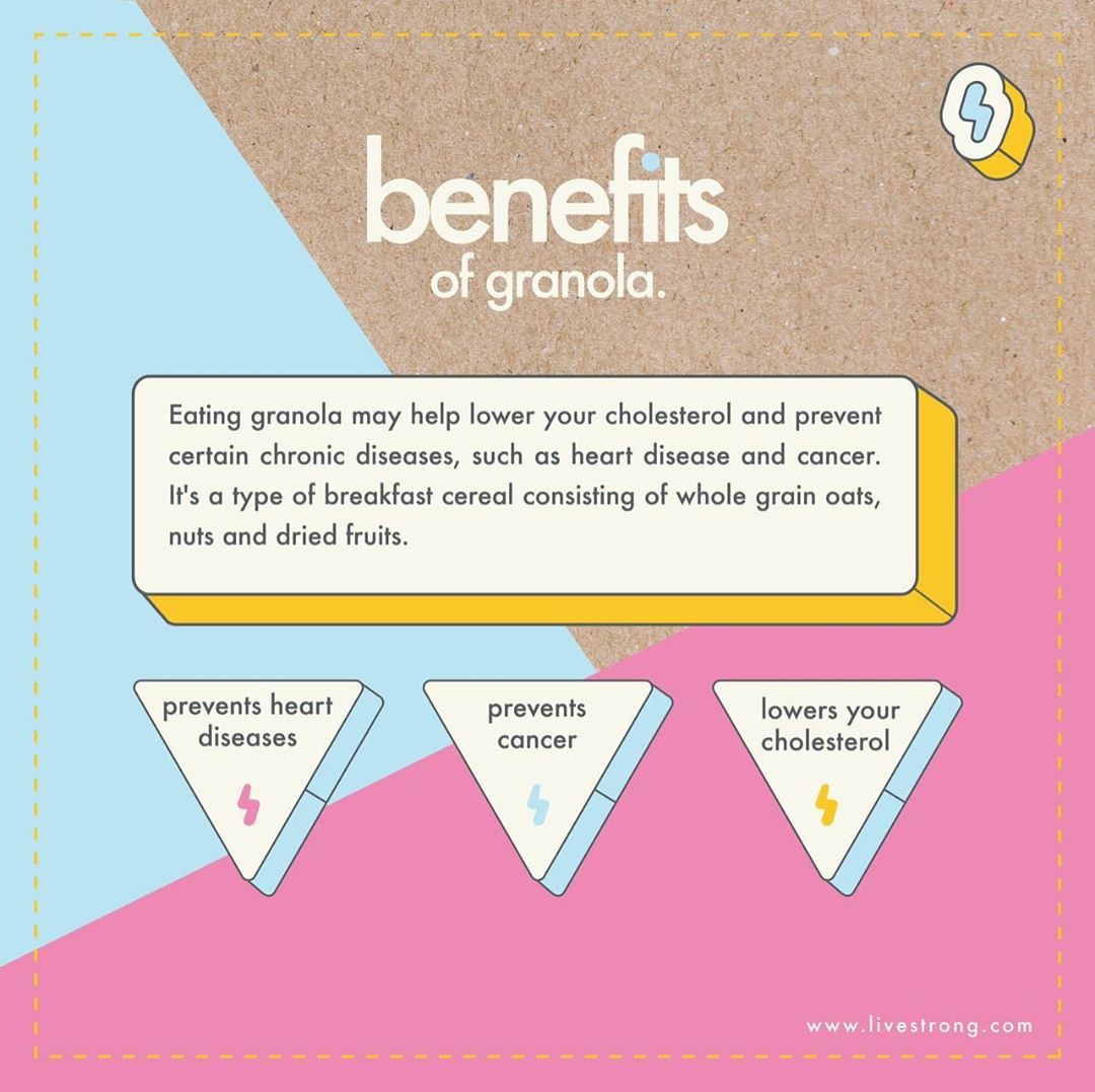 You probably didn’t know this about granola!⚡️ . . . . #granola #healthyfood #oatmeal #be