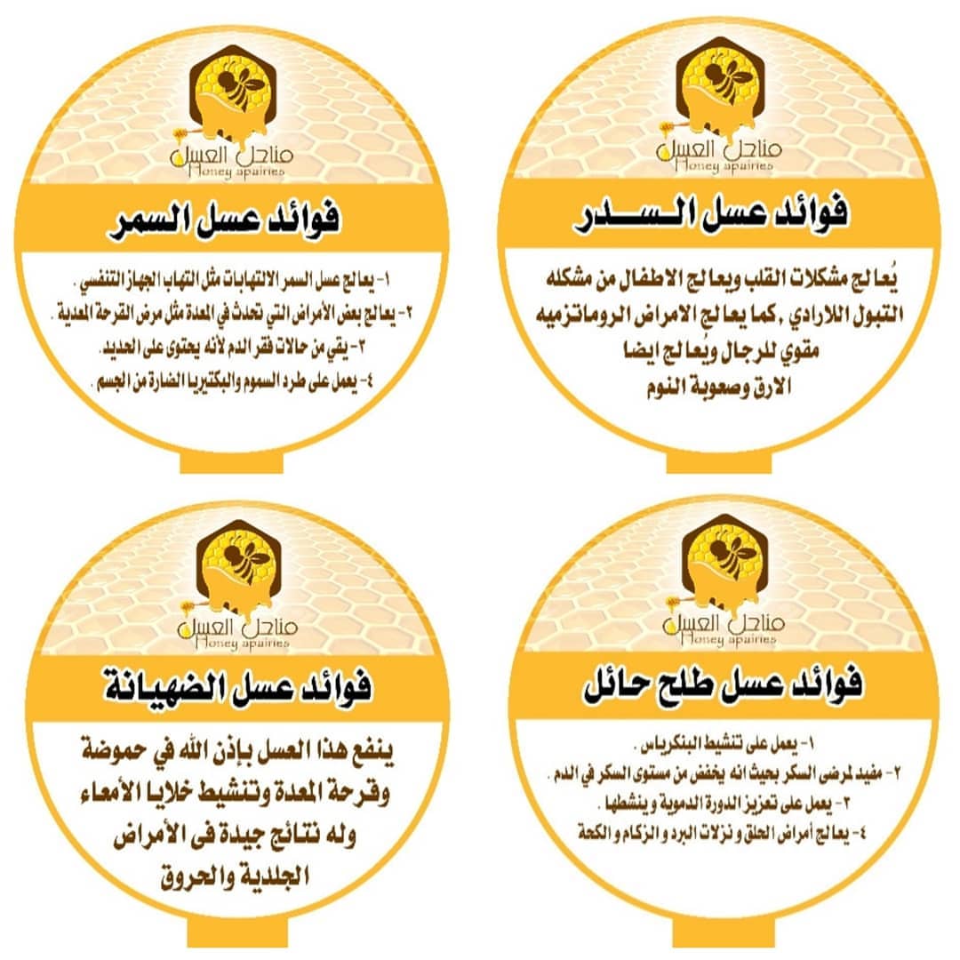فوائد كل نوع من أنواع العسل