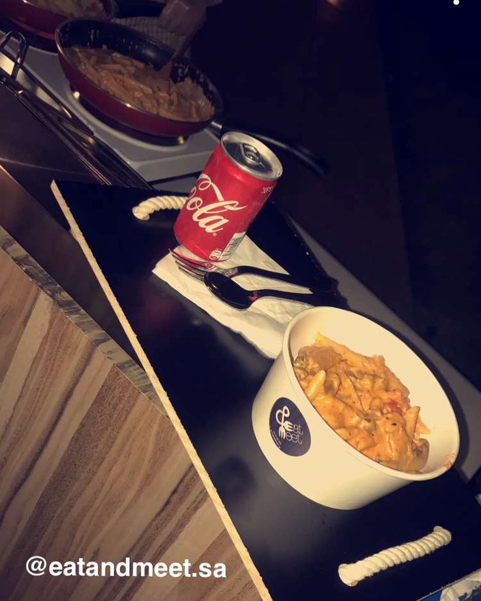 Pink sauce pasta
