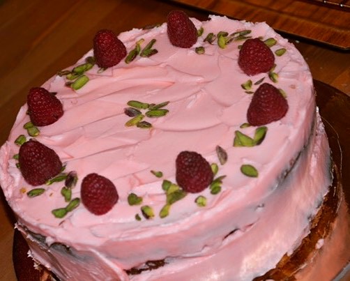 Rose Pistachio Cake