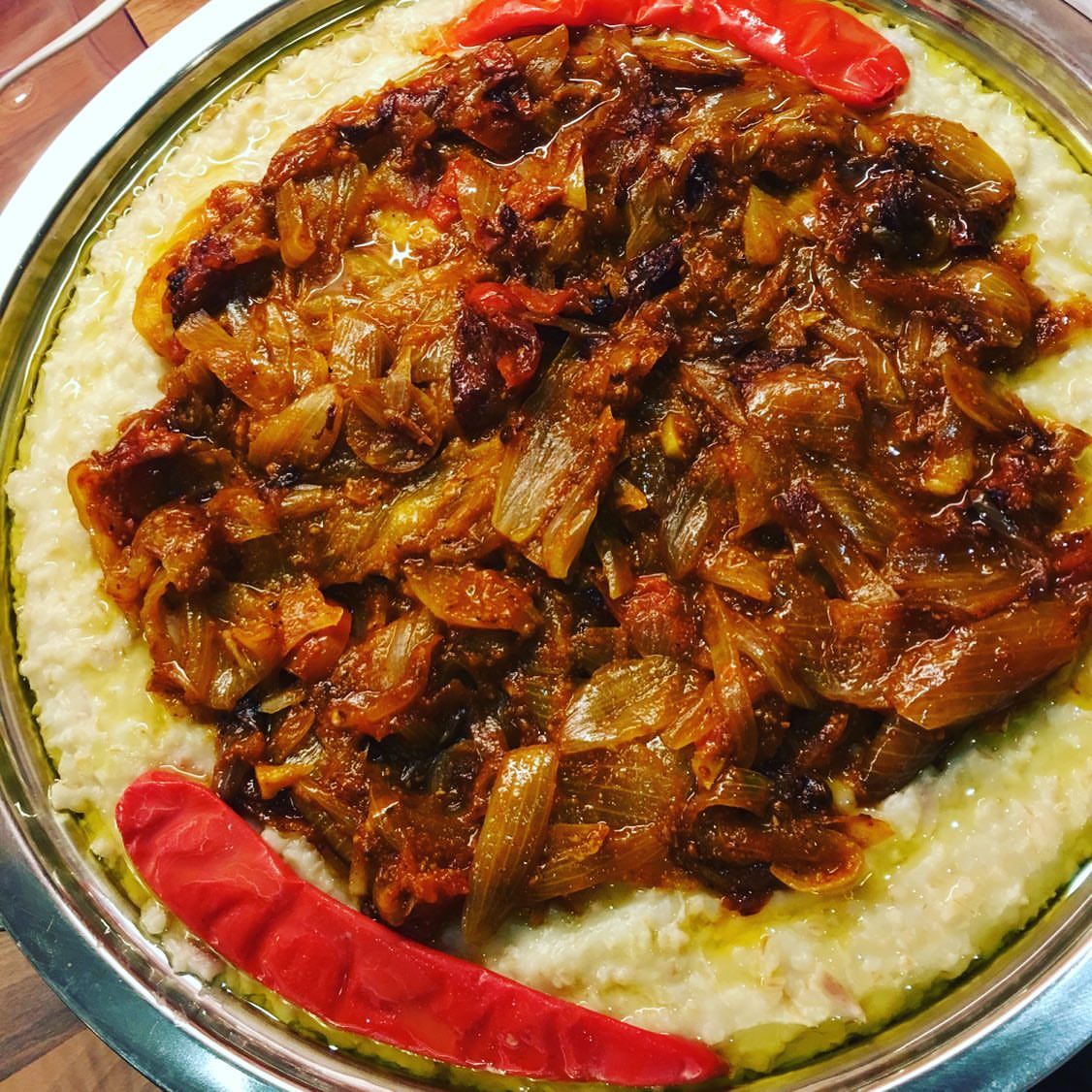 الحريش بالكشنه القديييييمه بصل طوال بالسمن