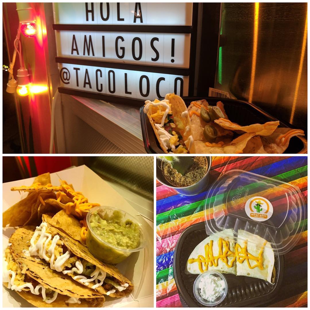 متواجدين يومياً أمام آية مول ما عدا الأحد من الساعة ٩ مساء. في انتظاركم !! #tacos #mexican