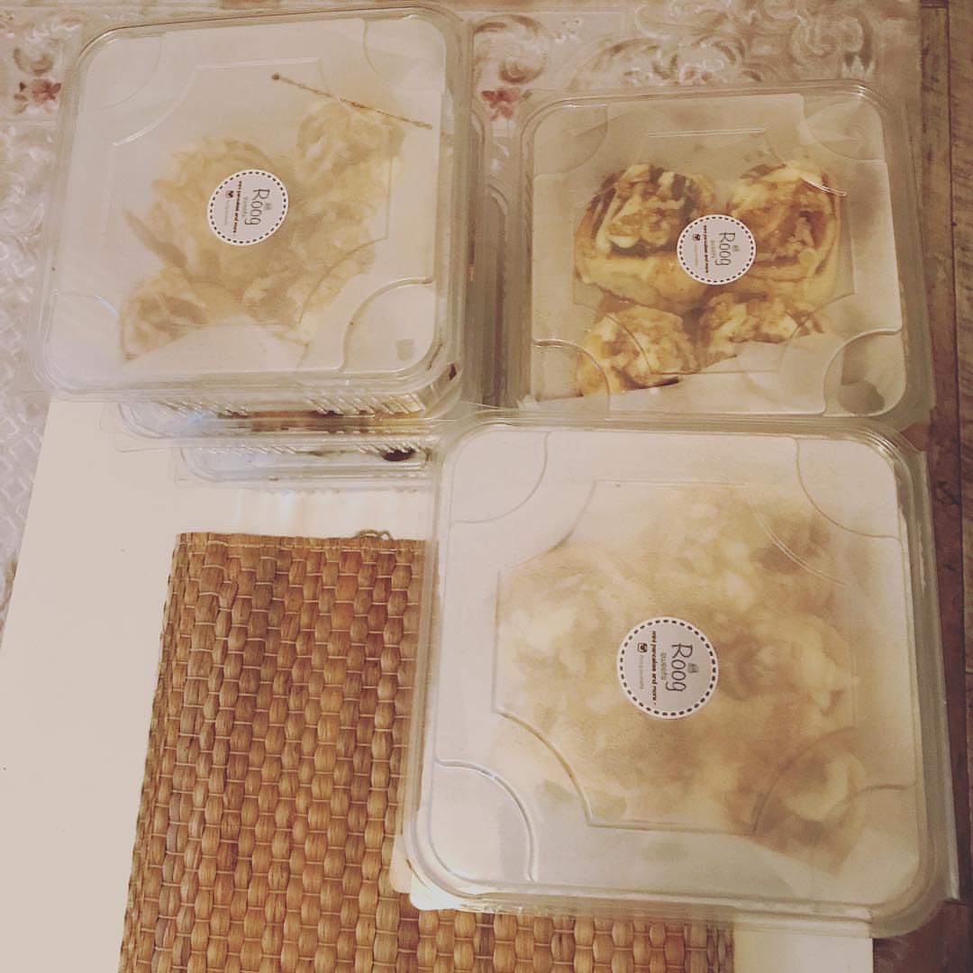 Cinnamon rolls order هني وعافيه #roog_sweets #jeddah #cinnamon_rools