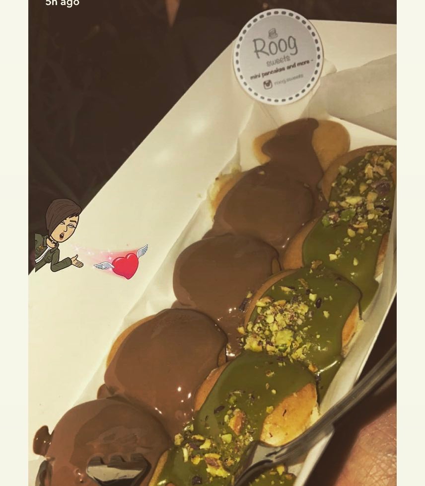هني وعااااافيه على قلوبكم ❤️#roog_sweets #jeddah #event #caffein