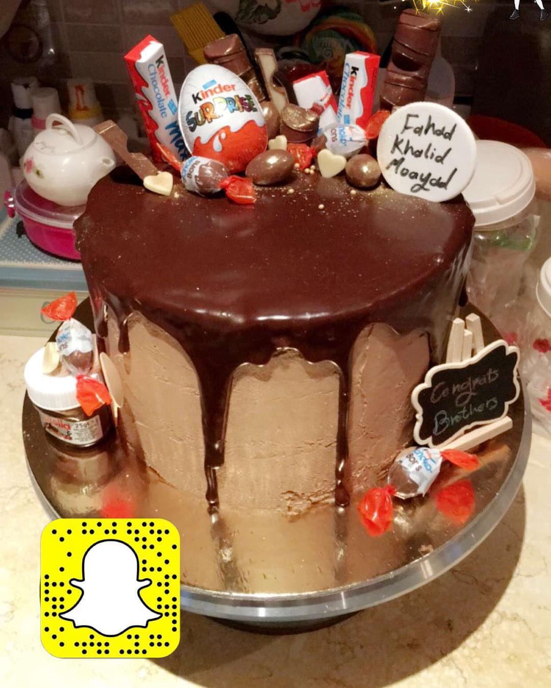 8 inches kinder X nutella Cake♥️