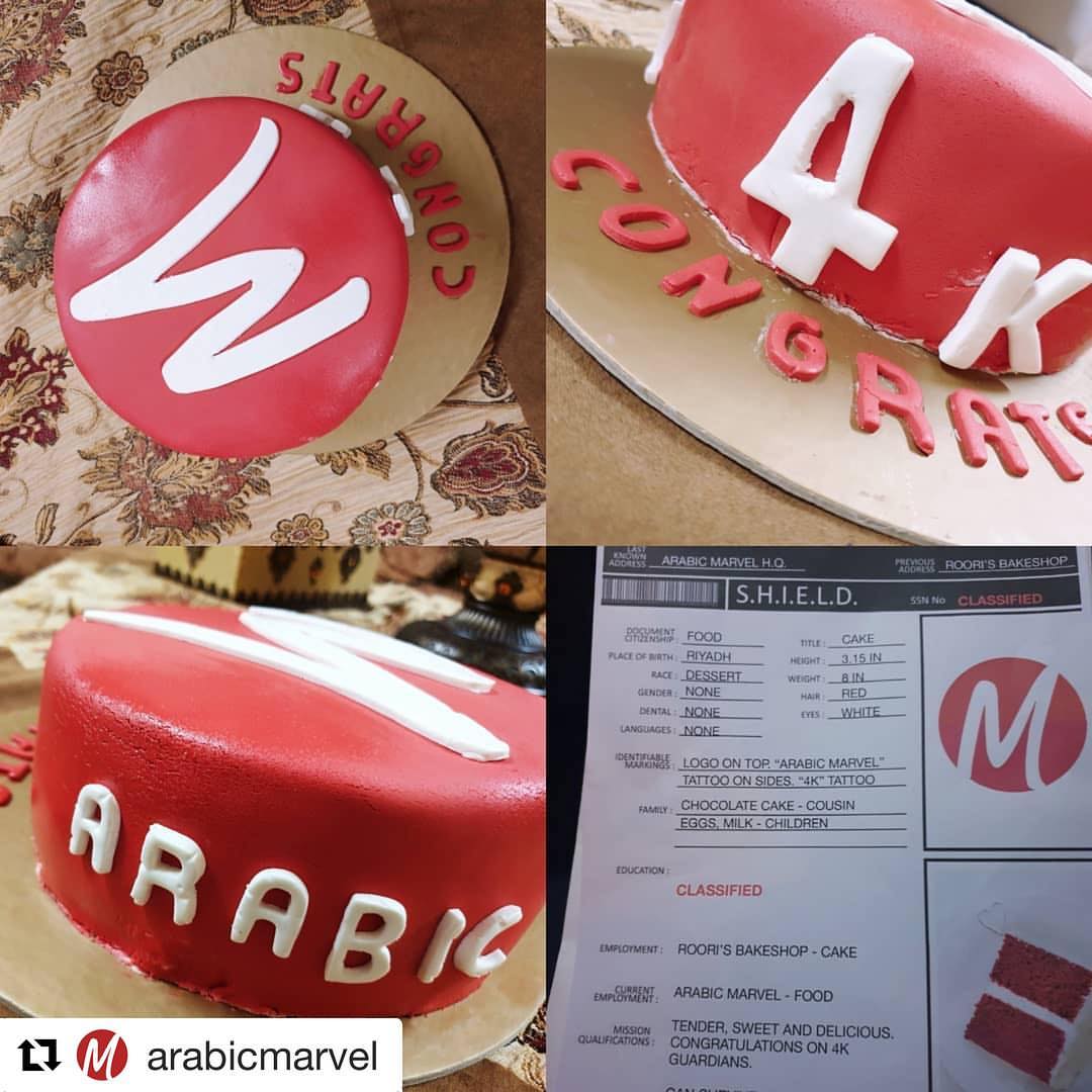 Congrats on the 4K Red velvet cake with cheese cream and covered in fondant #Repost with