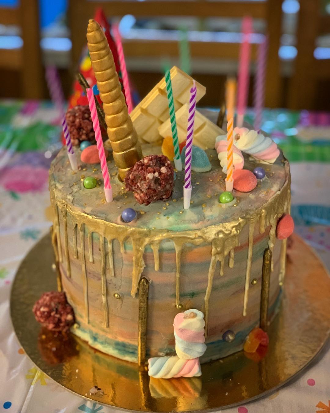 Unicorn inspired cake #cake #unicorn #unicorncake #كيك #الرياض