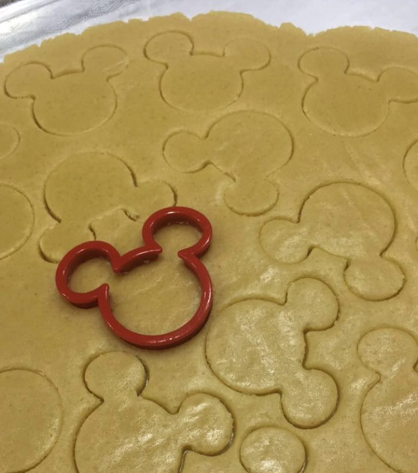 Mickey cookies in the making #cookies #كوكيز #ميكي_ماوس #ديزني #الرياض #riyadh #disney #mi