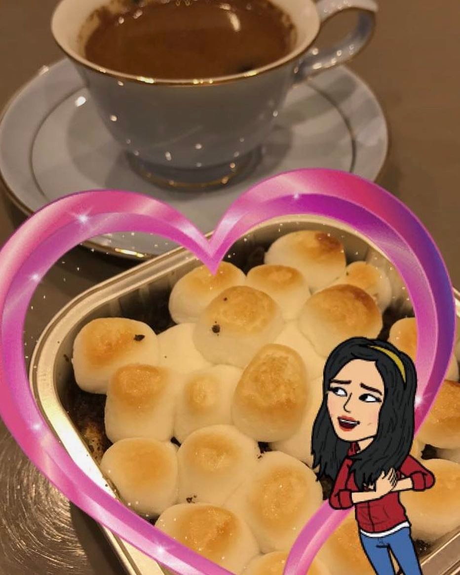الف صحة وهنا ❤❤ #جمعة_بنات #نوتيلا #قهوة #مارشميلو #جمعة_اهل #حلويات #حلويات_قهوة #شوكولات