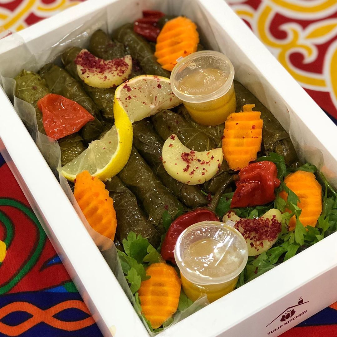 ماشاء الله ورق العنب متوفر اليوم بمحل الحلوى اللذيذه ♥️♥️ ‏ : tulip_kitchen #القصيم #الرس