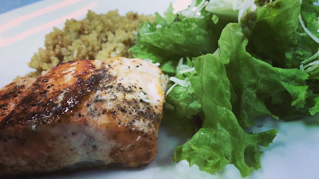 Healthy salmon Recipe Video on out YouTube channel now @ aliasbreakfast channel طريقة فيلي