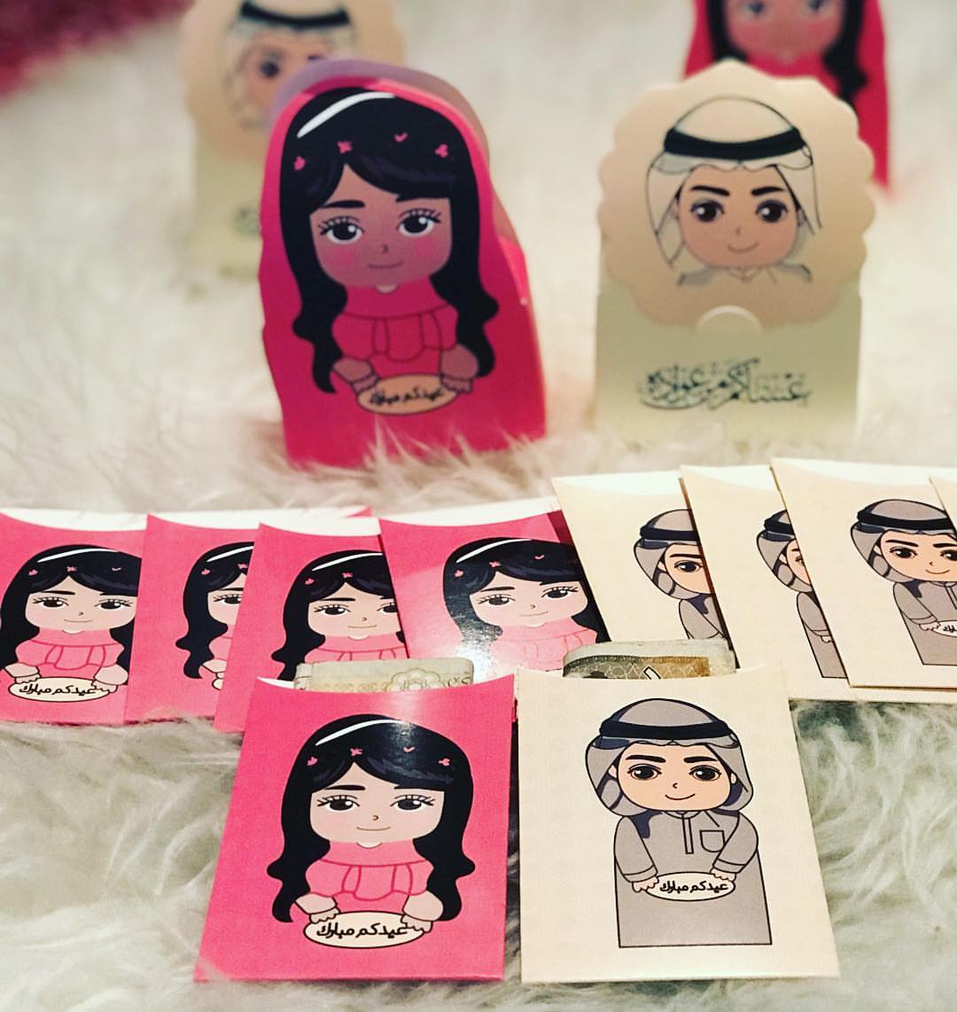 توزيعات العيد الكيوت #توزيعات_عيد #عيدكم_مبارك #عيدية #جده #كوكيز #كوكيز_محشي #ميني كوكيز