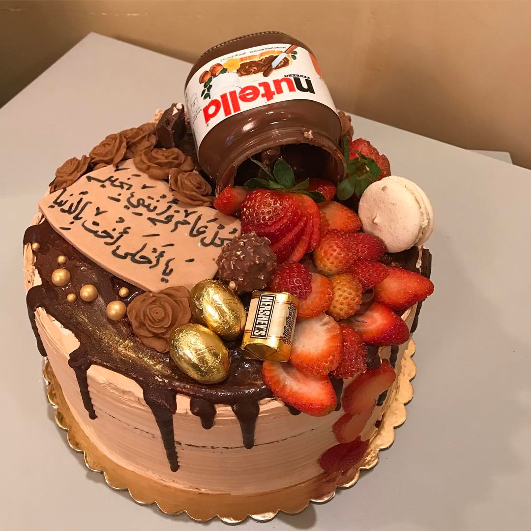 لعشاق النوتيلا #الرياض #كيك #cake #نوتيلا