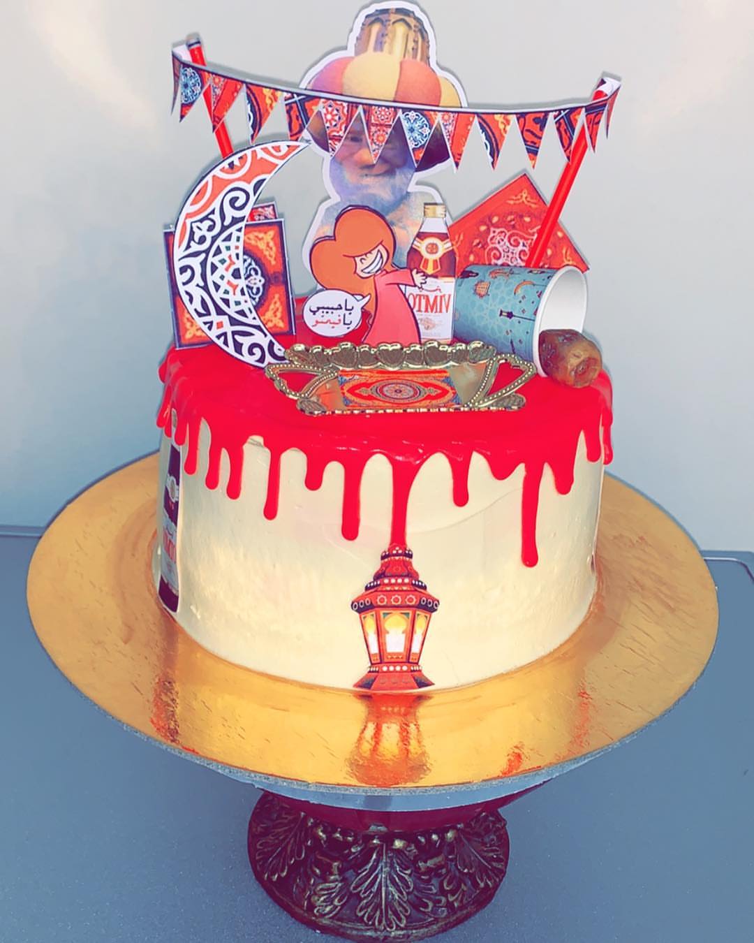 كل عام وأنتم بخير ❤️ كيكة رمضان ⭐️ الان ب ٢٠٠ ريال فقط