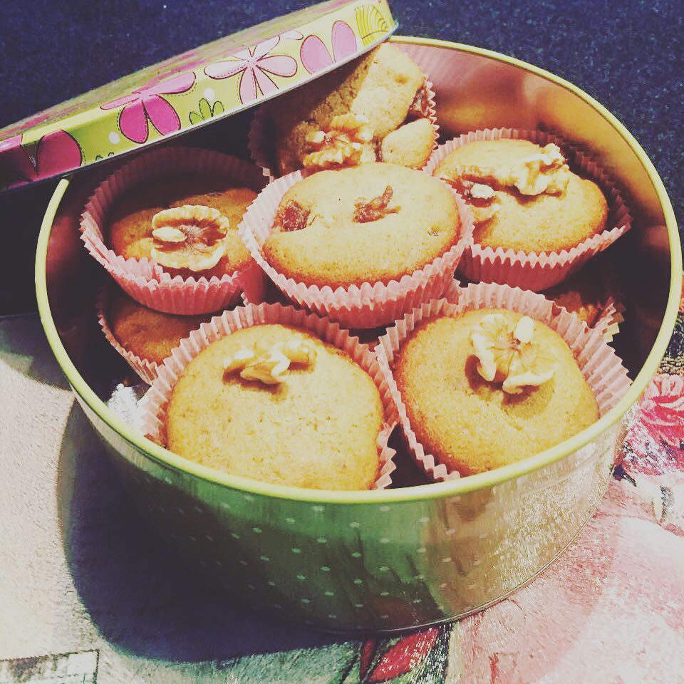 Dokhn and dates cupcakes كوب كيك الدخن والتمر دا وقتها وجوها